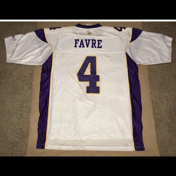 Reebok Minnesota Vikings Brett Favre White Jersey - Picture 4 of 7
